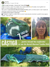 Concurs Cu copiii la munte - 1 Iunie 2024. Sacul de dormit Marmot Trestles 30 Kids